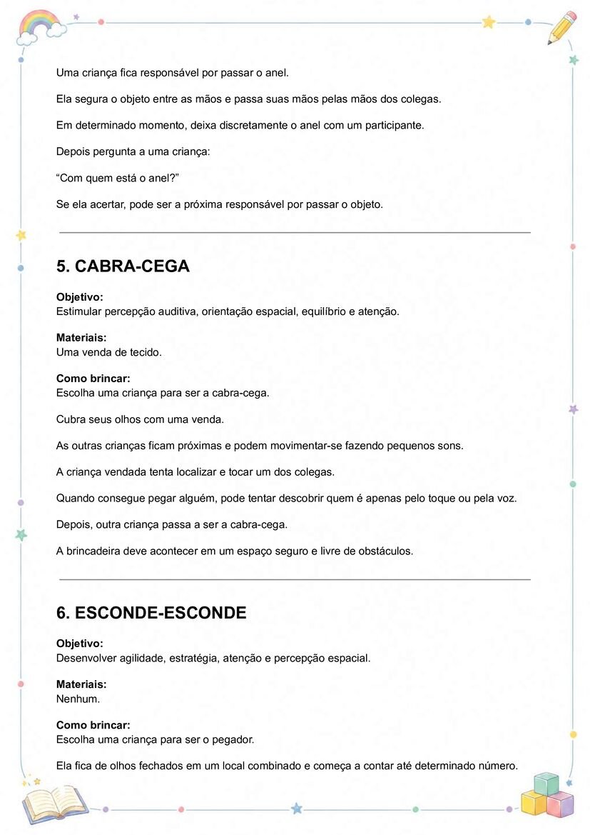 Brincadeiras folclórias para imprimir para crianças para baixar página 4